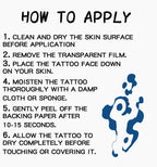 TempooCos Tomioka Giyuu face Temporary Tattoos Sets-3 PCS