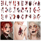TempooCos Halloween Scar Temporary Tattoo Patch-30PCS