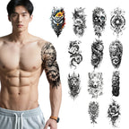 TempooCos Hand & Leg Temporary Tattoo Set - 12PCS
