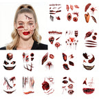 TempooCos Halloween Scar Temporary Tattoo Patch-32PCS