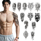 TempooCos Hand & Leg Temporary Tattoo Set - 12PCS