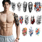 TempooCos Hand & Leg Temporary Tattoo Set - 12PCS