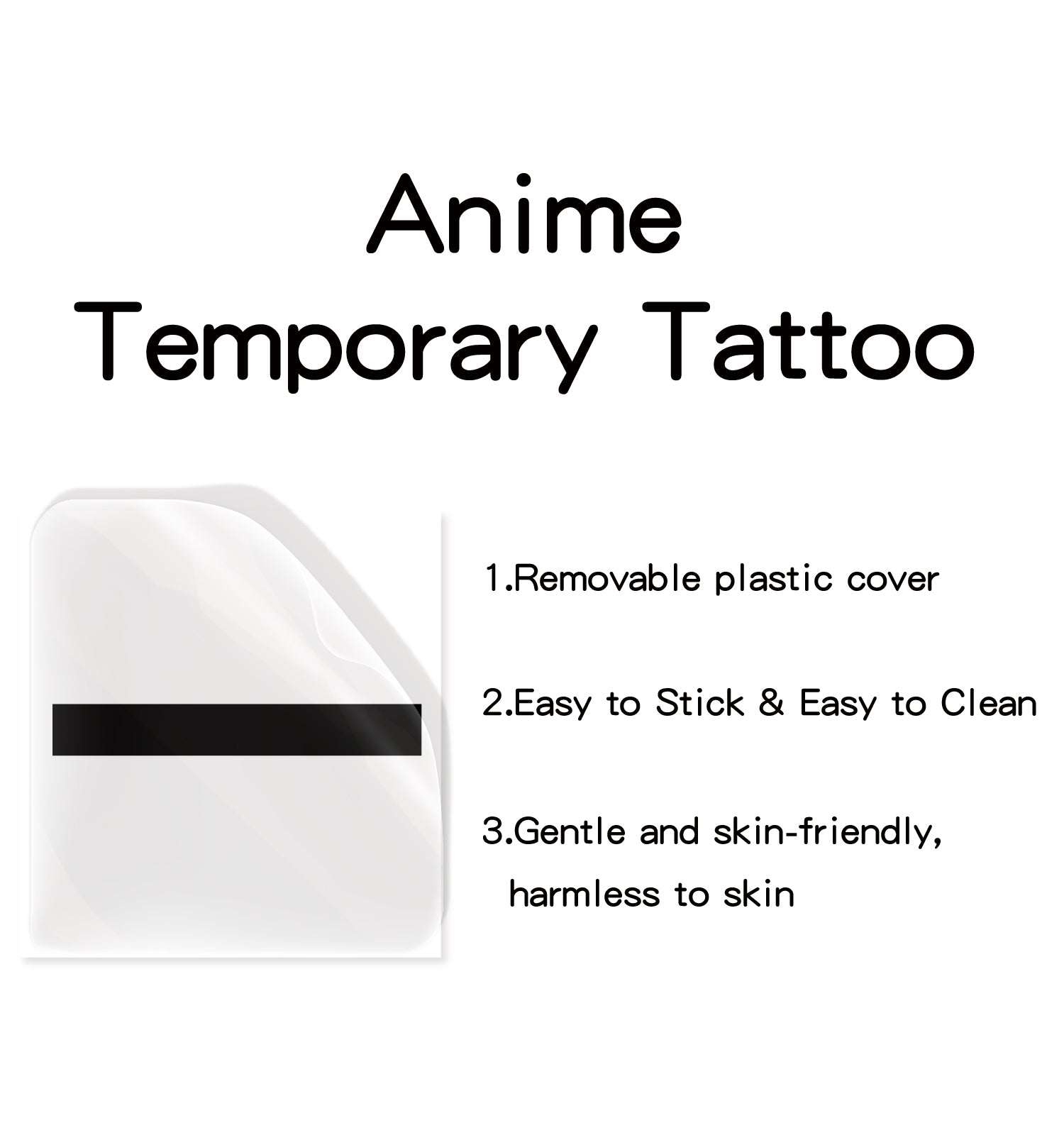 TempooCos Jujutsu Kaisen Temporary Tattoos Sets-2 PCS