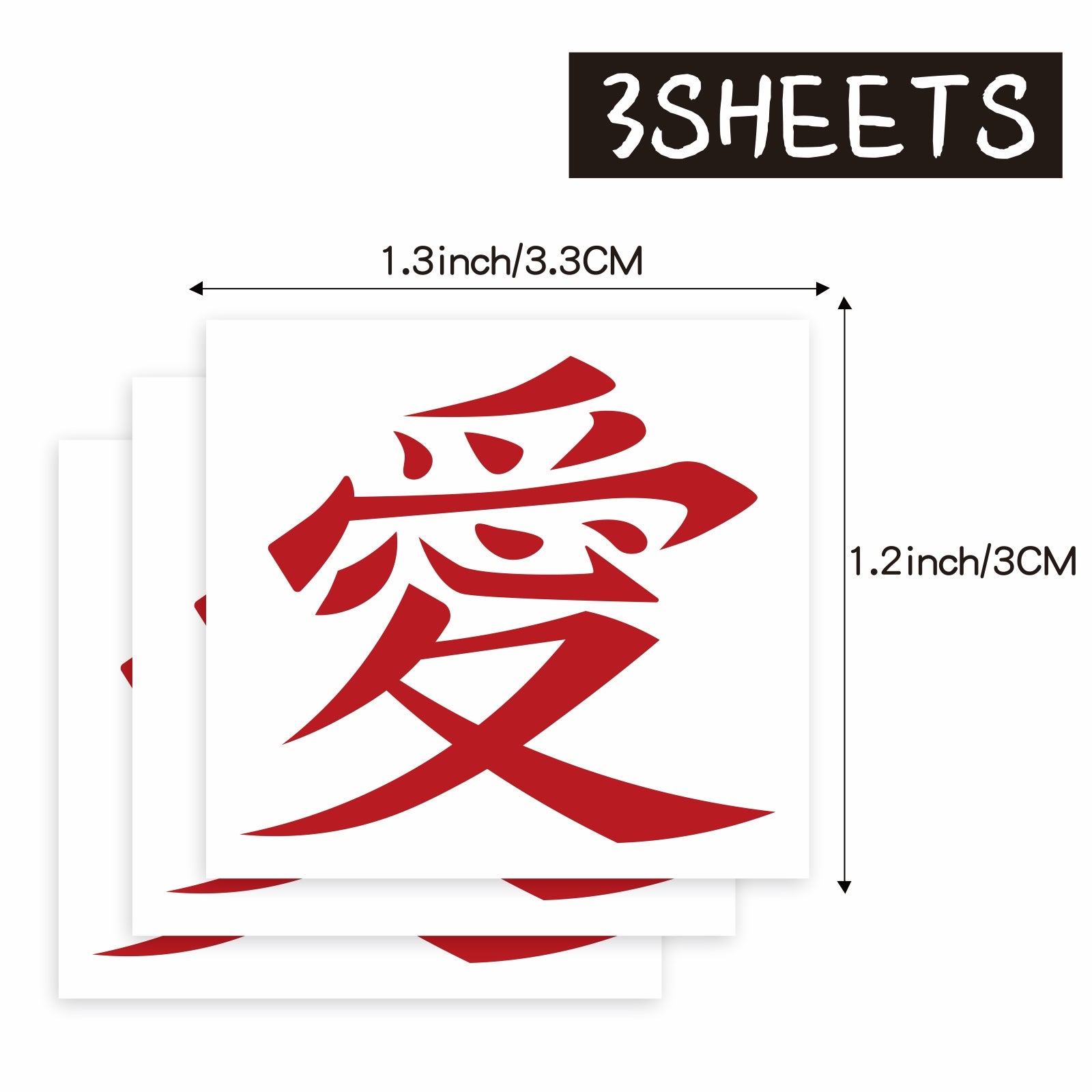 TempooCos Gaara Temporary Tattoos Sets-3 PCS