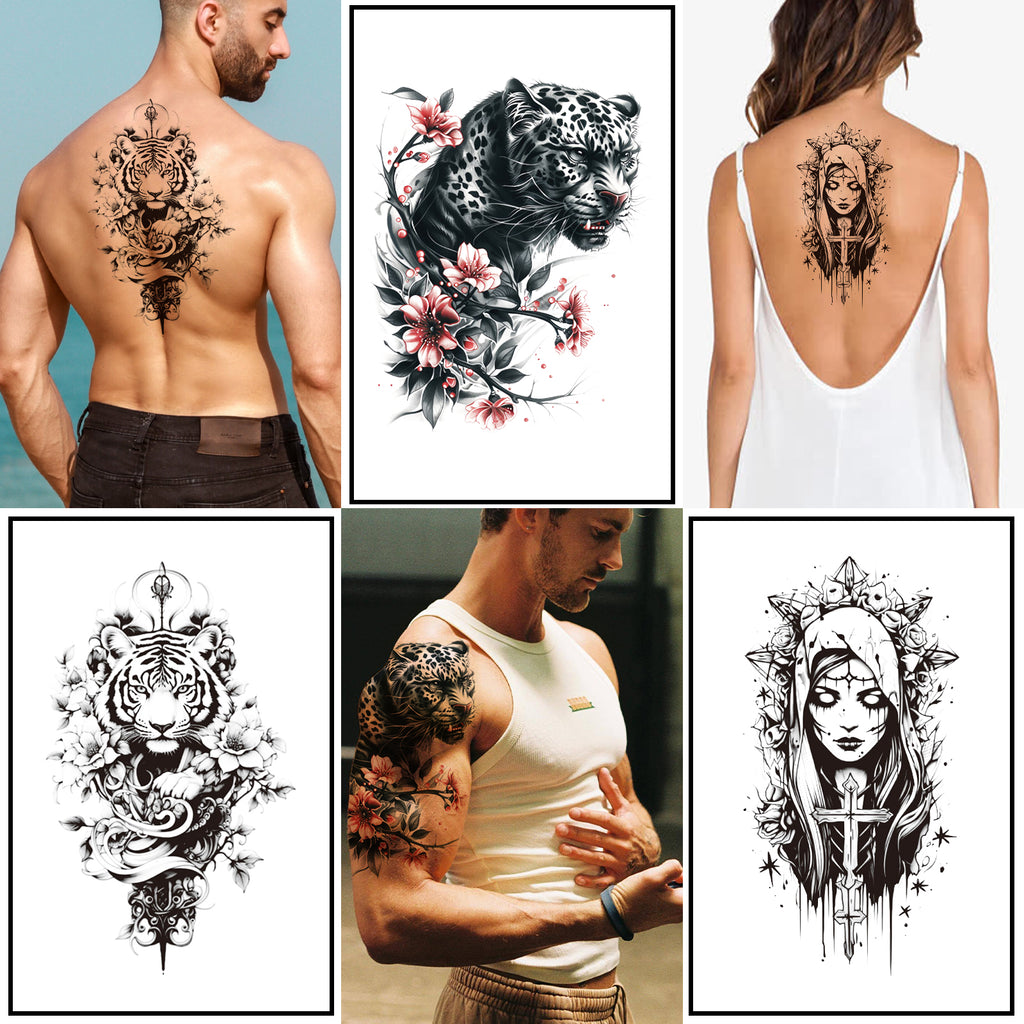 TempooCos Hand & Leg Temporary Tattoo Set - 12PCS