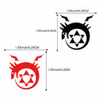TempooCos FULLMETAL ALCHEMIST Temporary Tattoos Sets-4 PCS