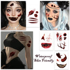 TempooCos Halloween Scar Temporary Tattoo Patch-32PCS