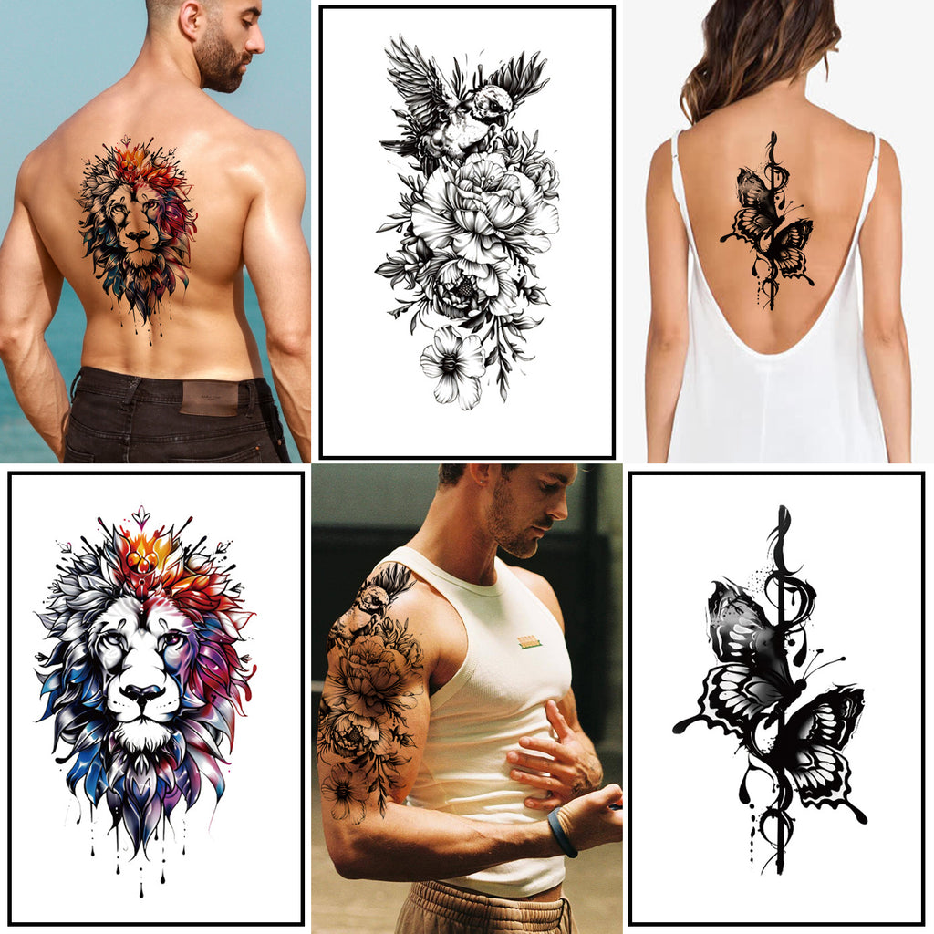 TempooCos Hand & Leg Temporary Tattoo Set - 12PCS