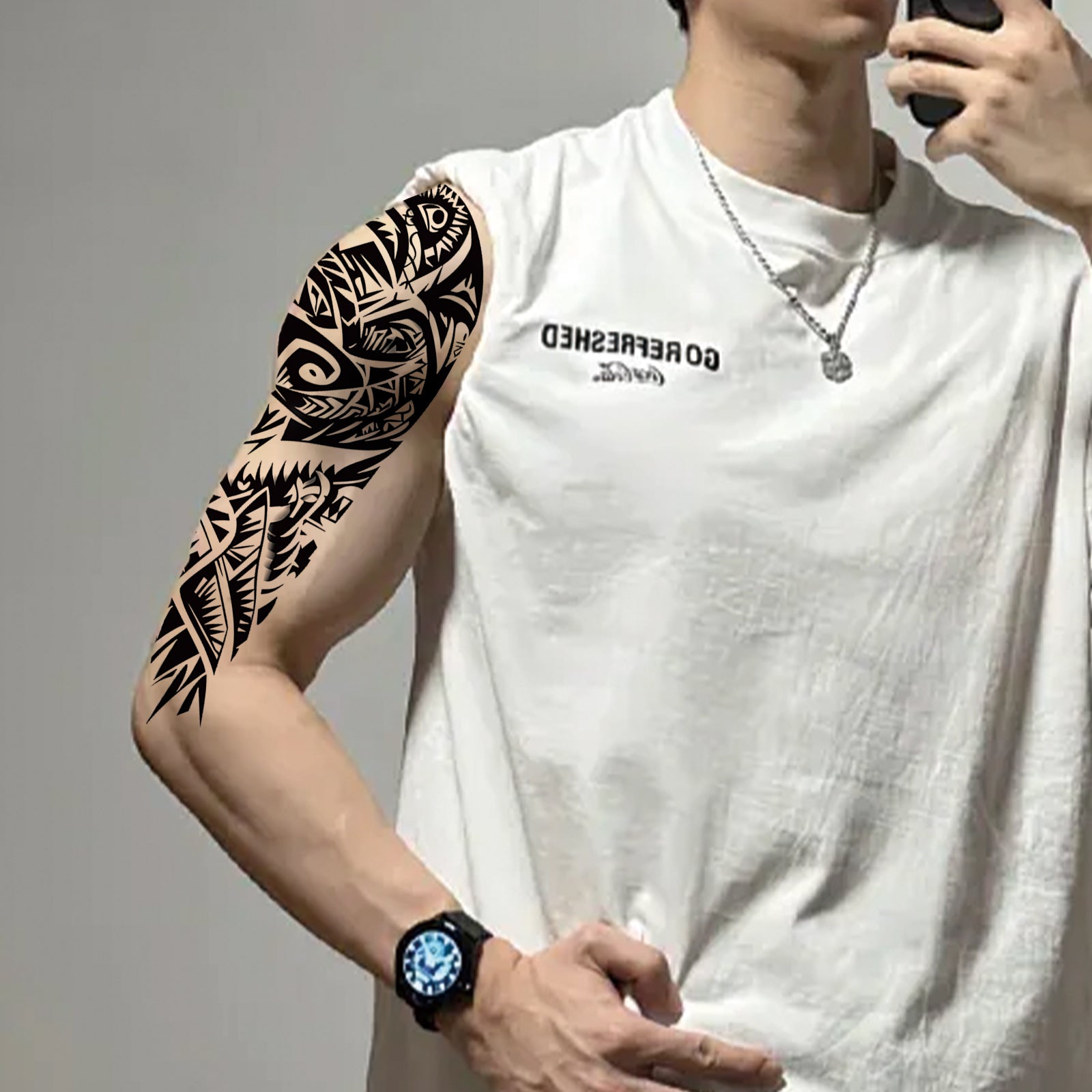 TempooCos Full Arm Temporary Tattoo Set - 12PCS