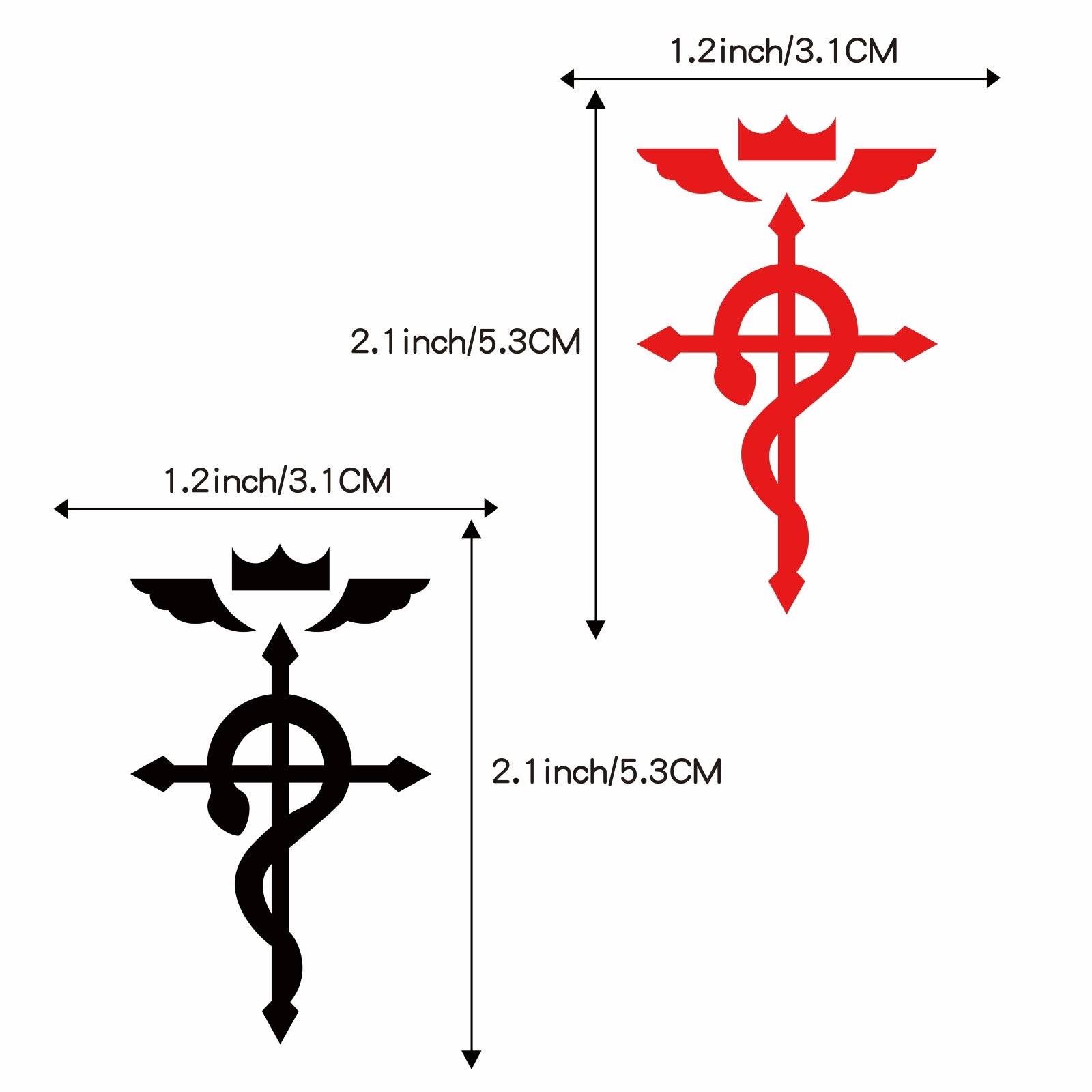 TempooCos FULLMETAL ALCHEMIST Temporary Tattoos Sets-4 PCS