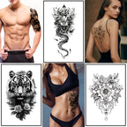 TempooCos Hand & Leg Temporary Tattoo Set - 12PCS