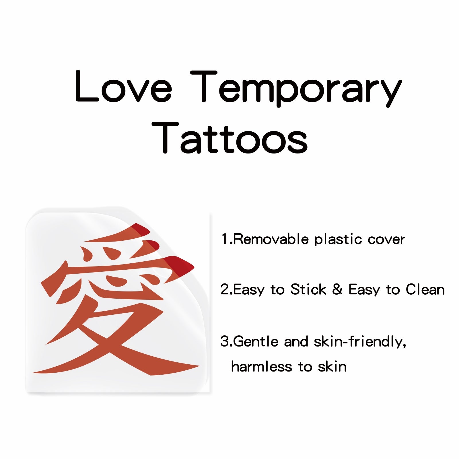 TempooCos Gaara Temporary Tattoos Sets-3 PCS