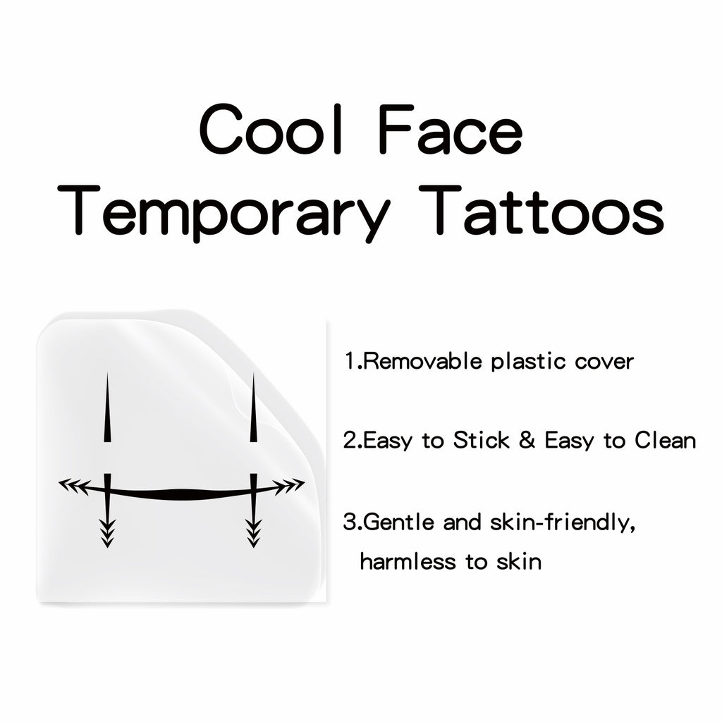 TempooCos Jujutsu Kaisen Temporary Tattoos Sets-6 PCS