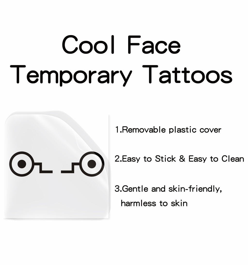 TempooCos Toge Inumaki face Temporary Tattoos Sets-2 PCS
