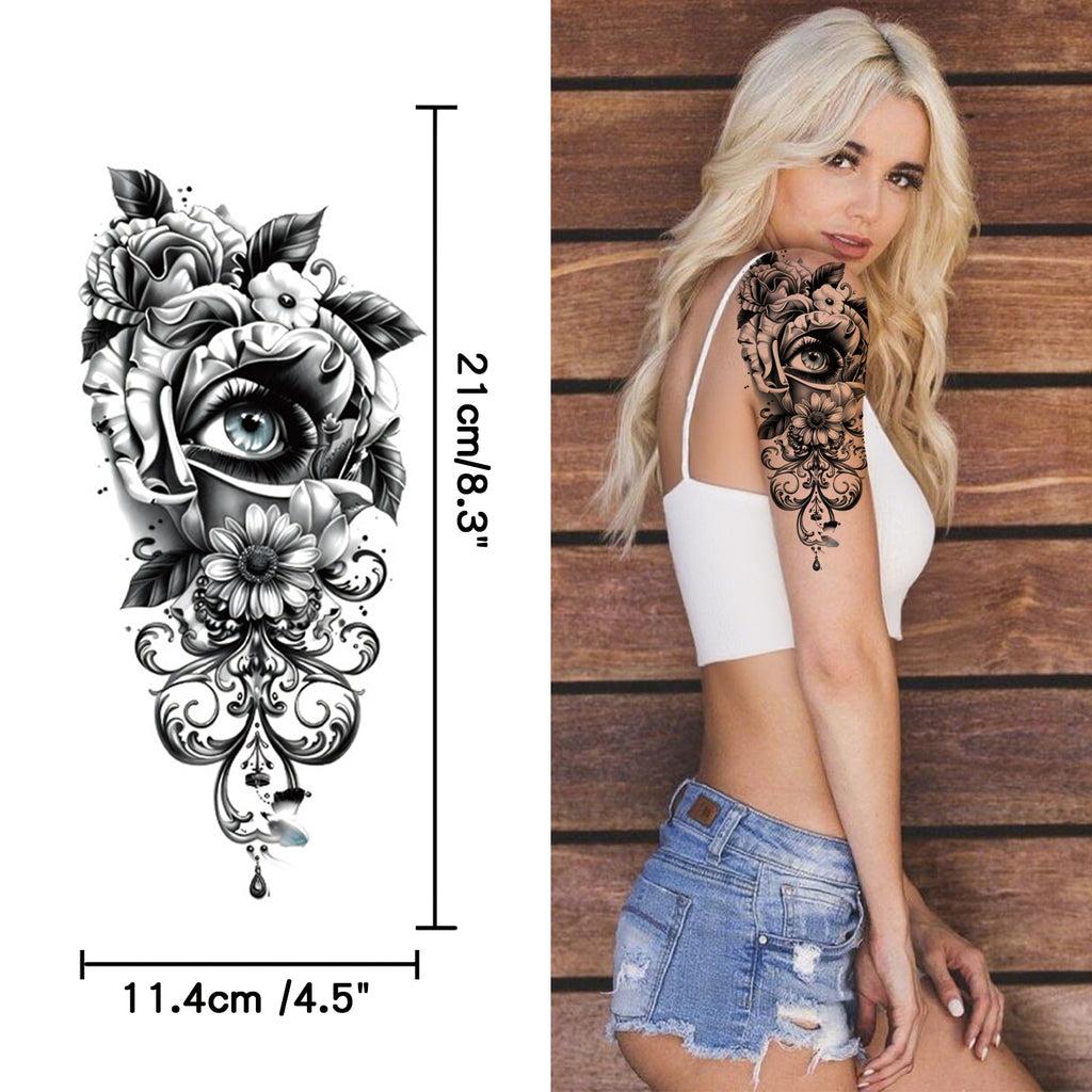 TempooCos Hand & Leg Temporary Tattoo Set - 12PCS