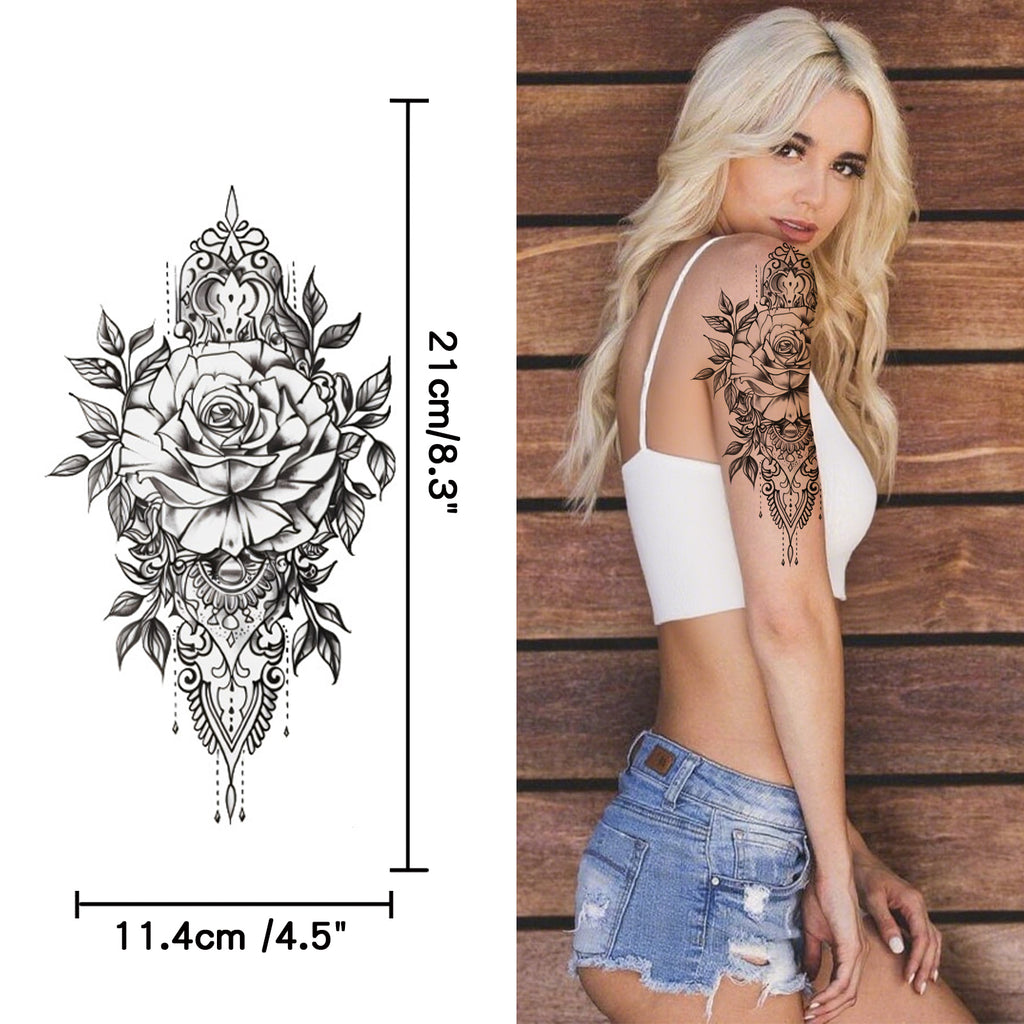 TempooCos Hand & Leg Temporary Tattoo Set - 12PCS