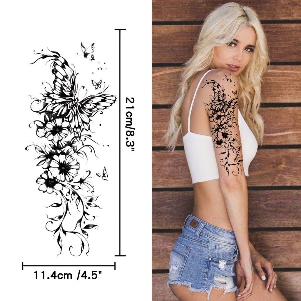 TempooCos Hand & Leg Temporary Tattoo Set - 12PCS