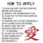 TempooCos Gaara Temporary Tattoos Sets-3 PCS