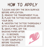 TempooCos Fairy Tail Temporary Tattoos Sets-12 PCS