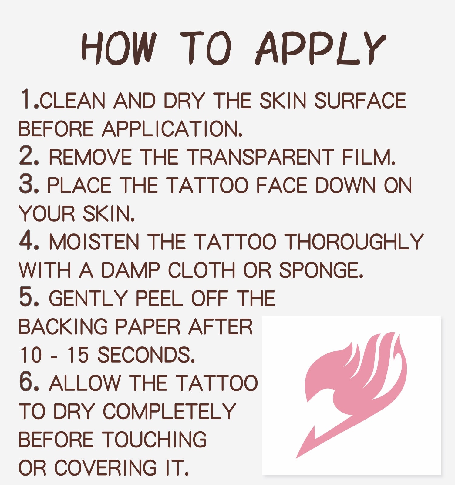 TempooCos Fairy Tail Temporary Tattoos Sets-12 PCS