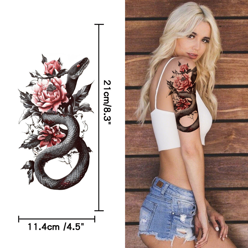 TempooCos Hand & Leg Temporary Tattoo Set - 12PCS