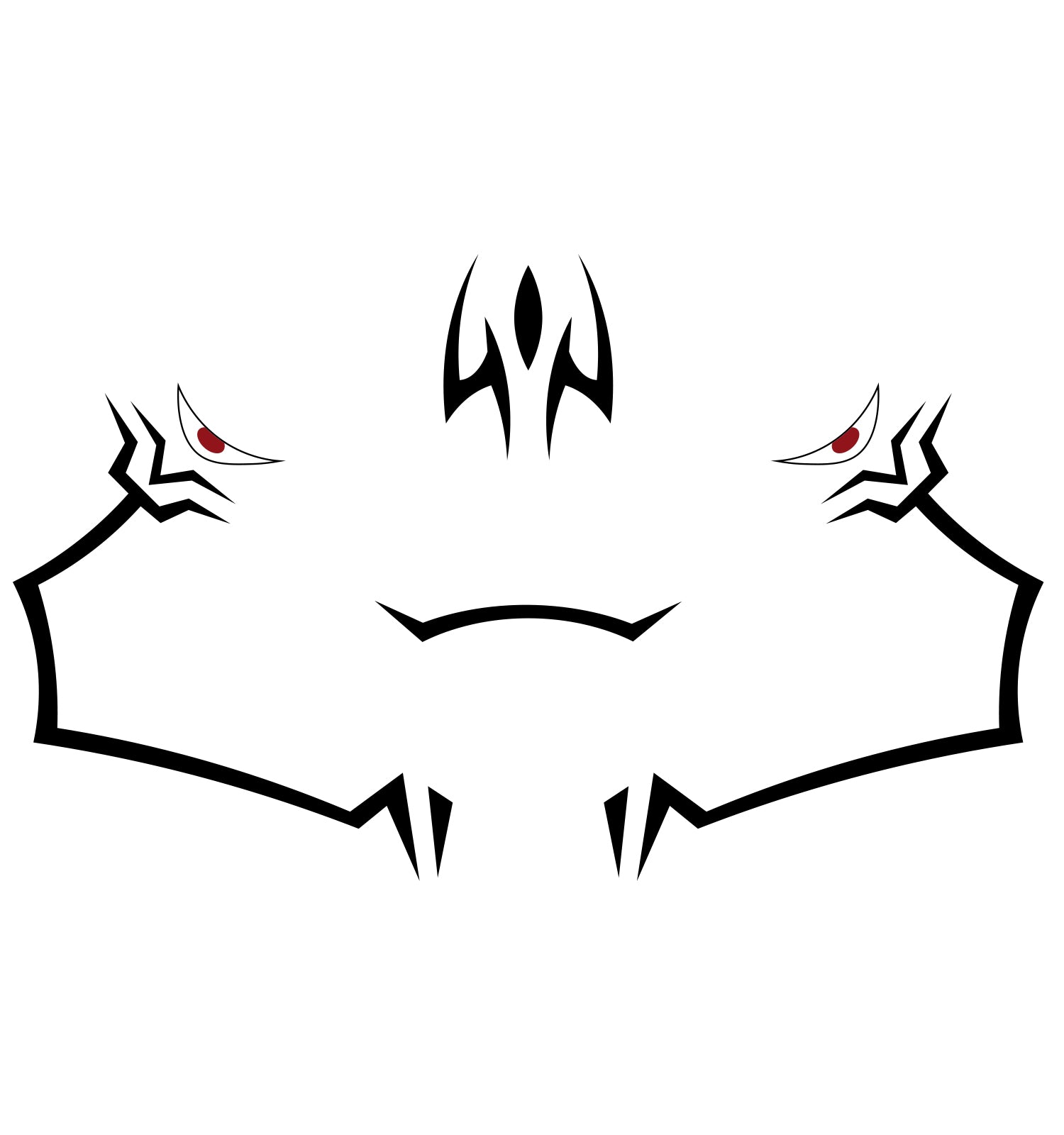 TempooCos Sukuna Jujutsu Kaisen Cosplay Temporary Tattoos