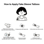 TempooCos Hand & Leg Temporary Tattoo Set - 12PCS