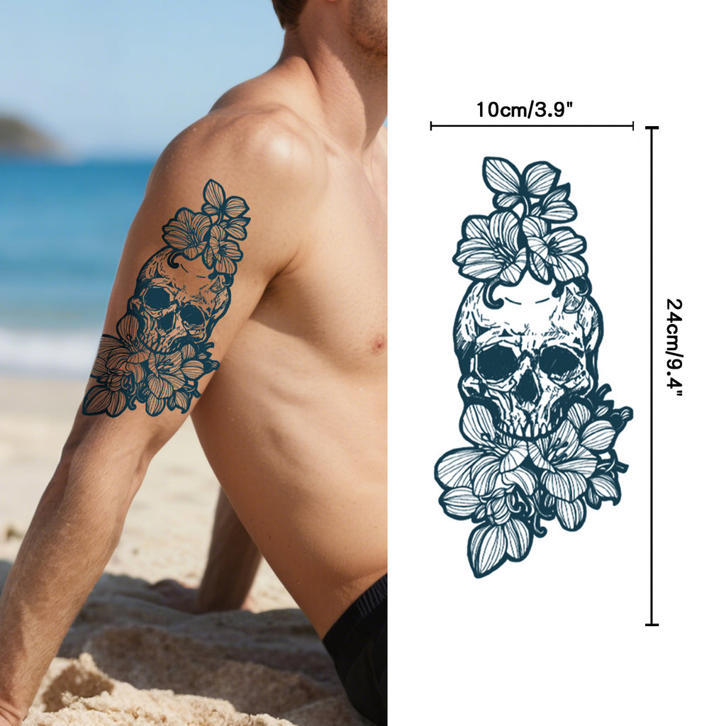 TempooCos Arms & Chest & Shoulders Temporary Tattoos Sets-6PCS