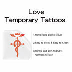 TempooCos FULLMETAL ALCHEMIST Temporary Tattoos Sets-4 PCS