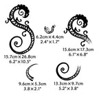 TempooCos Mortal Kombat hits lizard Temporary Tattoos -arms and face