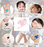 TempooCos Fairy Tail Temporary Tattoos Sets-12 PCS