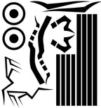 TempooCos Sukuna Jujutsu Kaisen Cosplay Temporary Tattoos