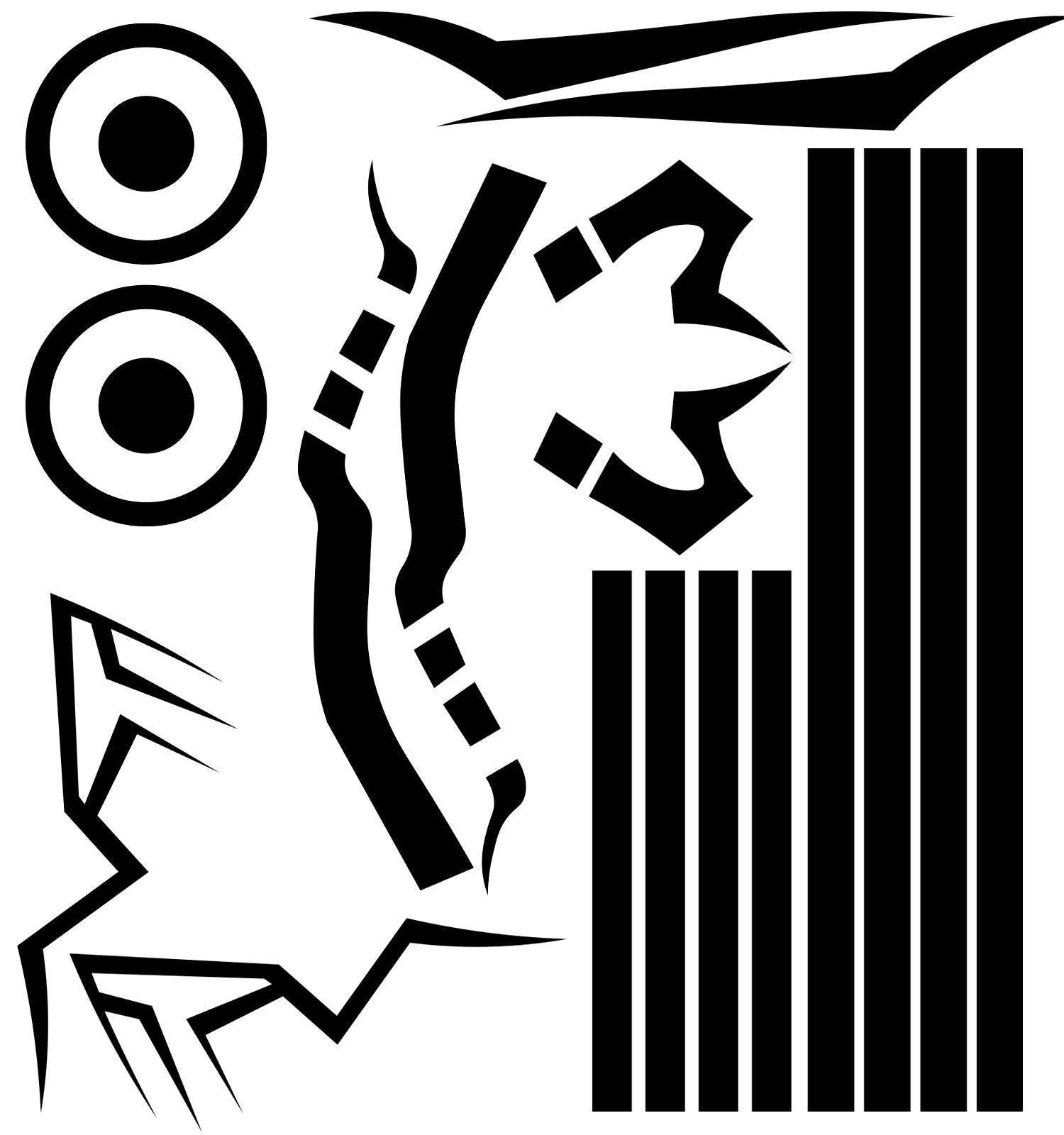 TempooCos Sukuna Jujutsu Kaisen Cosplay Temporary Tattoos
