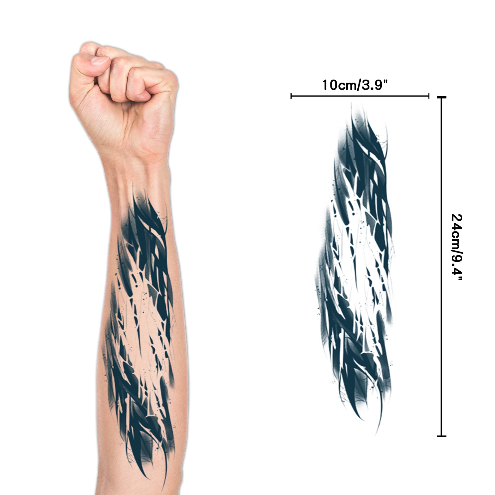 TempooCos Arms & Chest & Shoulders Temporary Tattoos Sets-6PCS