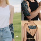 TempooCos Arms & Chest & Shoulders Temporary Tattoos Sets-6PCS