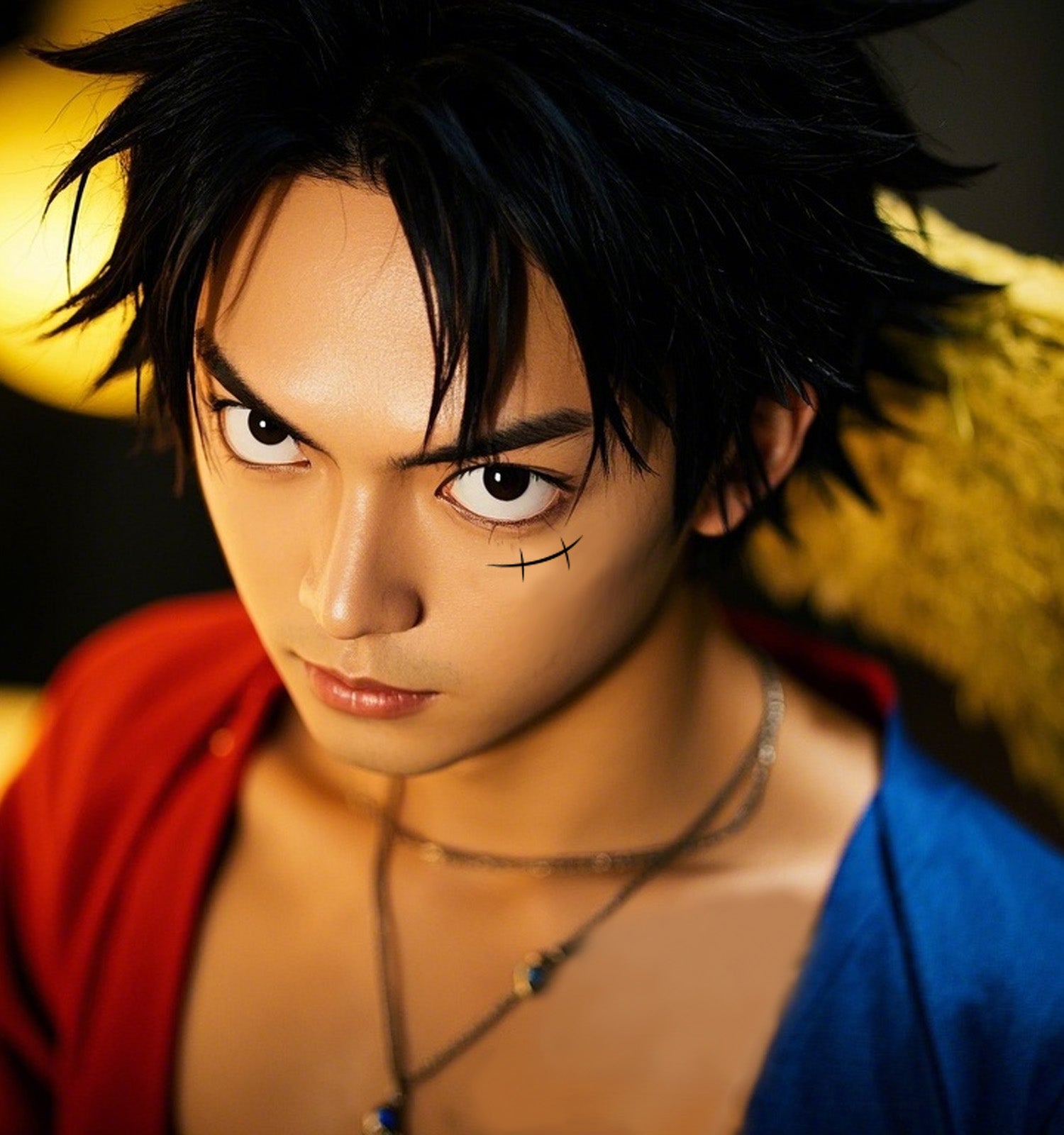 TempooCos LUFFY Chest and face Temporary Tattoos Sets
